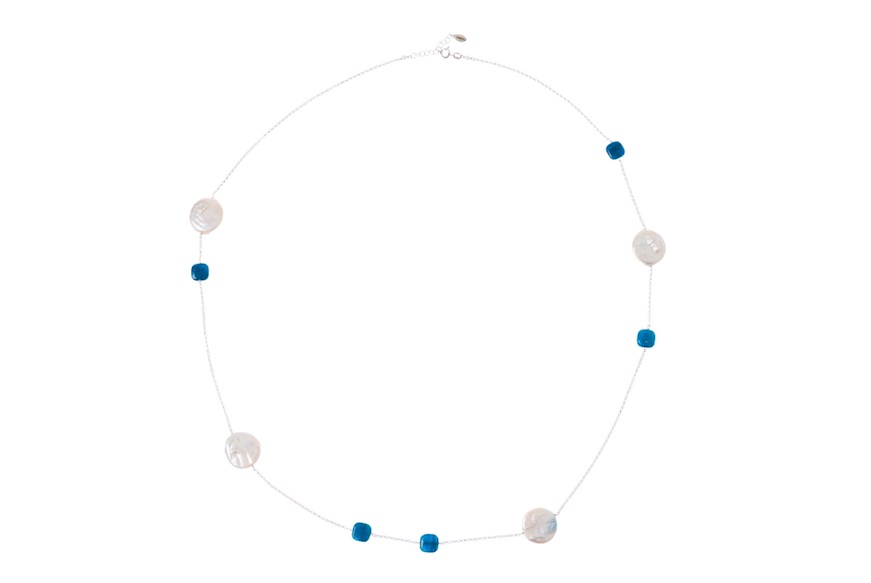 Necklace silver with blue stones Selezione Zanolli