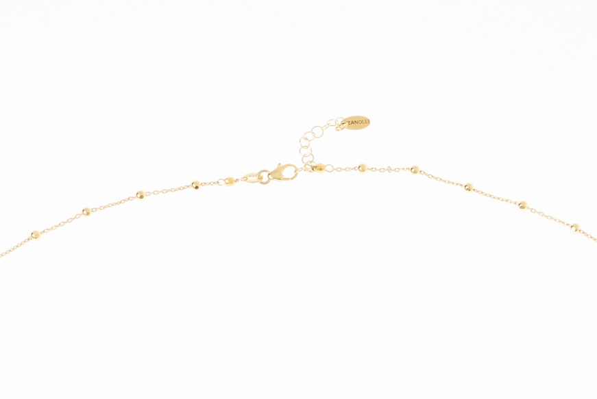Necklace silver gilt with round pendant Selezione Zanolli