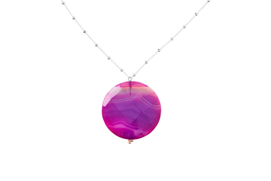 Collana argento con pendente viola Selezione Zanolli