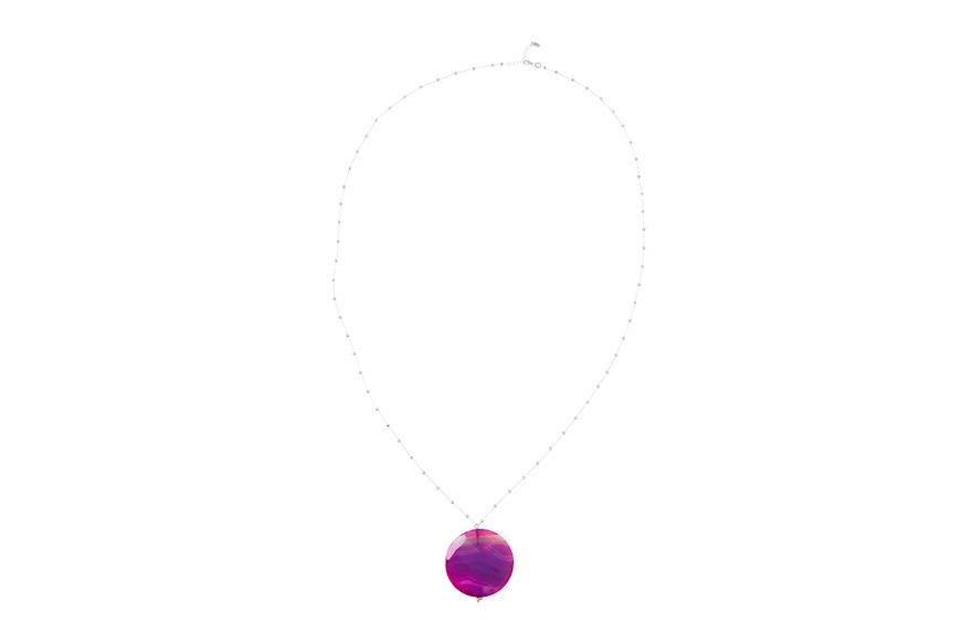 Collana argento con pendente viola Selezione Zanolli