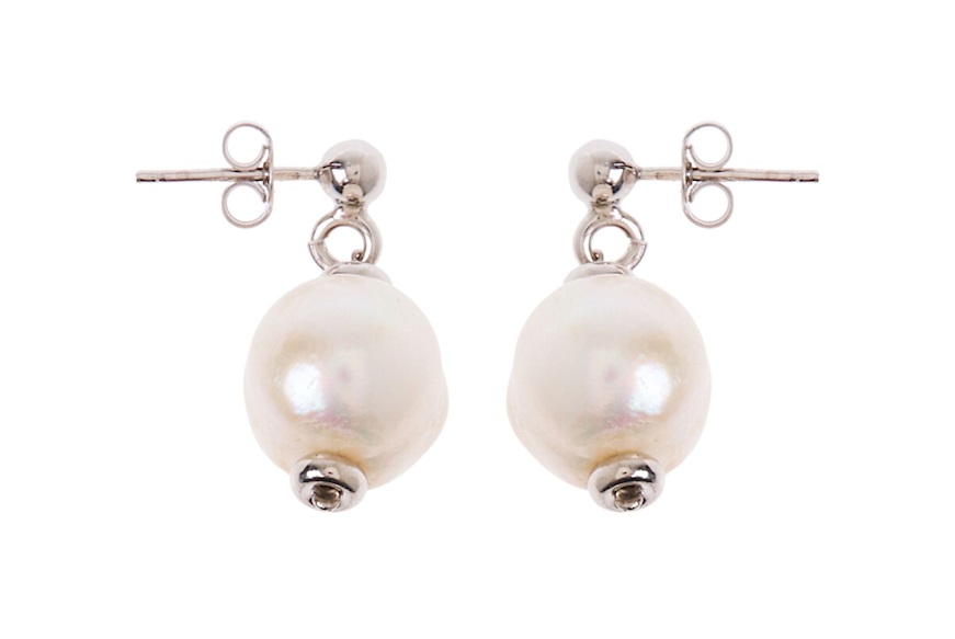 Earrings silver with pearl Selezione Zanolli