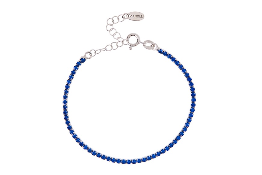 Tennis Bracelet silver with blue zircons Selezione Zanolli