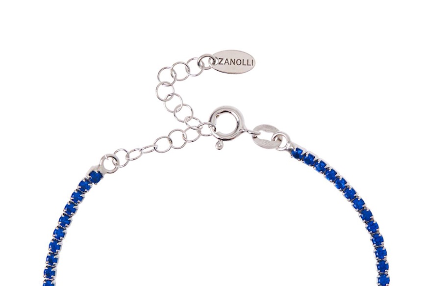 Tennis Bracelet silver with blue zircons Selezione Zanolli