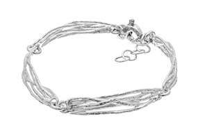 Bracciale Arianna argento con segmenti intrecciati Selezione Zanolli