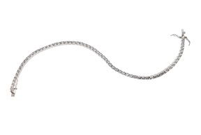 Tennis Bracelet silver 4 jaw with white zircons Selezione Zanolli