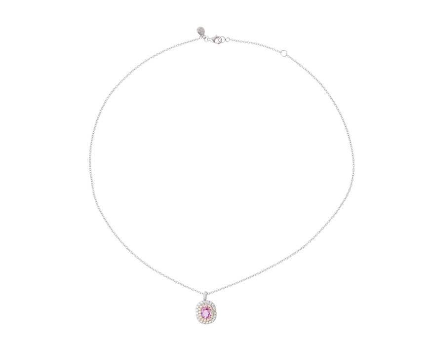 14 carati Oro rosa - Collana con pendente - 0.27 ct - Catawiki