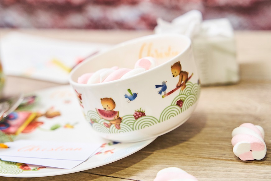 Villeroy & Boch Set pappa Hungry as a Bear porcellana composto da 7 pezzi