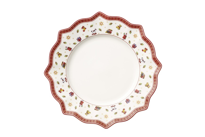 Idea regalo Natale Piatto piano Toy's Delight porcellana Bianco Villeroy & Boch