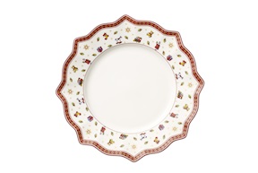 Idea regalo Natale Piatto piano Toy's Delight porcellana Bianco Villeroy & Boch