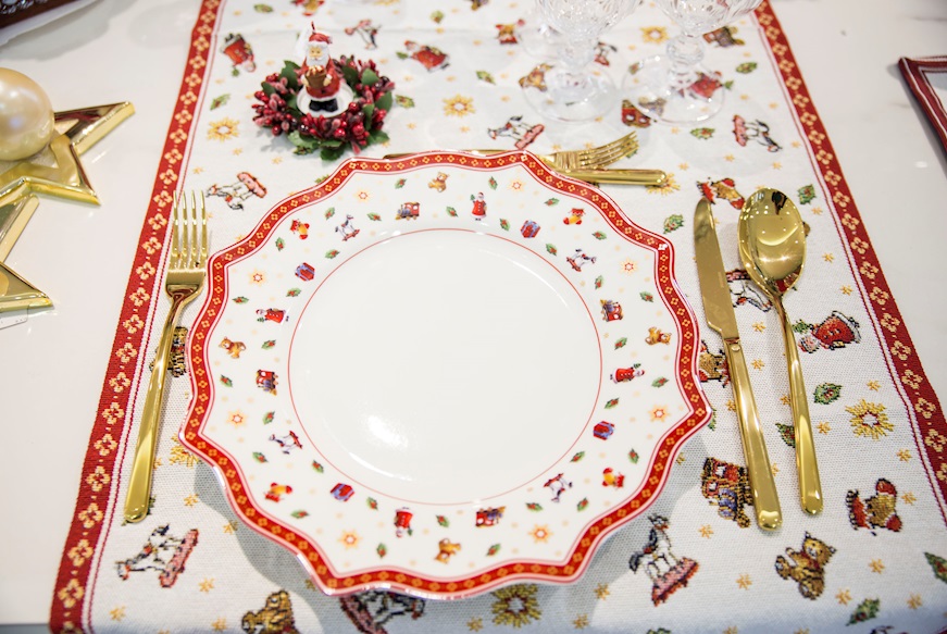 Idea regalo Natale Piatto piano Toy's Delight porcellana Bianco Villeroy & Boch