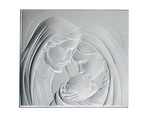 Quadro Sacra Famiglia argento pvd Selezione Zanolli