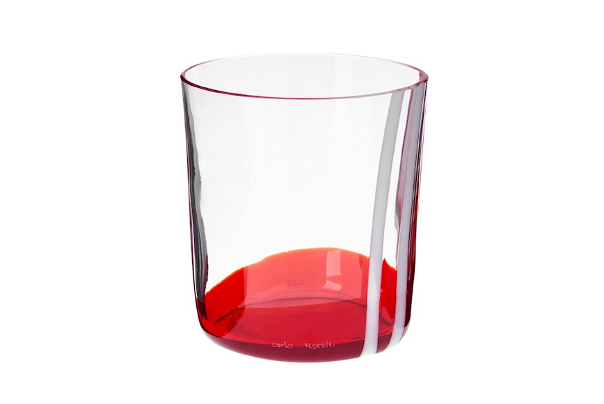 Water glass Bora Murano glass 2023 collection Carlo Moretti