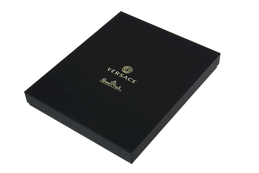 Cornice portafoto Frames argento bilaminato nero Versace