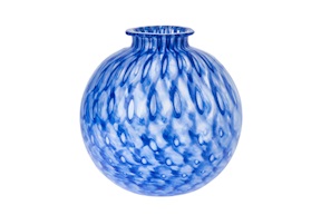 Vaso Sfera Balletton Blu Murrina Murano Venezia