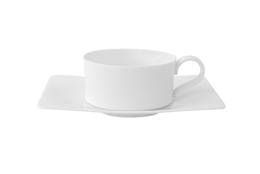 Tea cup Modern Grace porcelain with saucer Villeroy & Boch