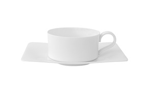 Tea cup Modern Grace porcelain with saucer Villeroy & Boch