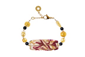 Bracelet Happyness gold and black Antica Murrina