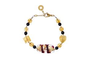 Bracelet Beauty gold and black Antica Murrina