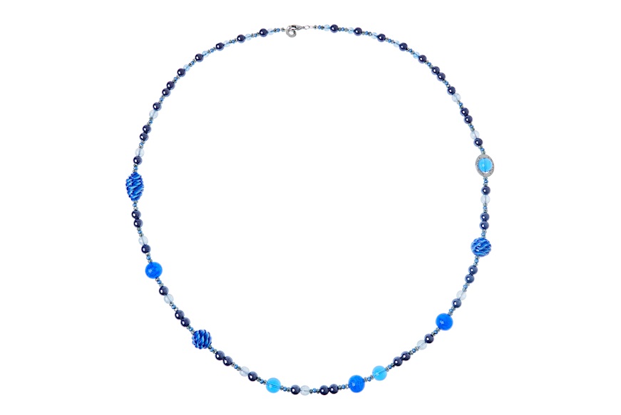 Necklace Freedom electric blue Antica Murrina