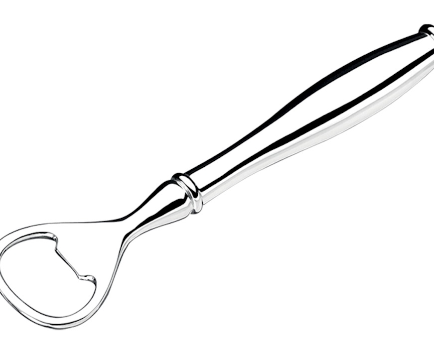 Classic bottle opener Elegance silver plated with sugared almonds Selezione Zanolli