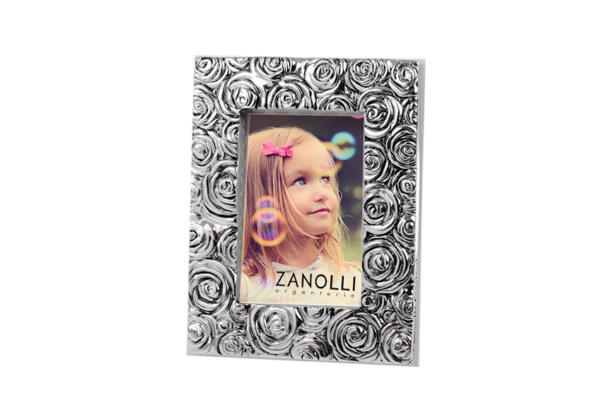 Picture frame with roses decoration and sugared almonds Selezione Zanolli