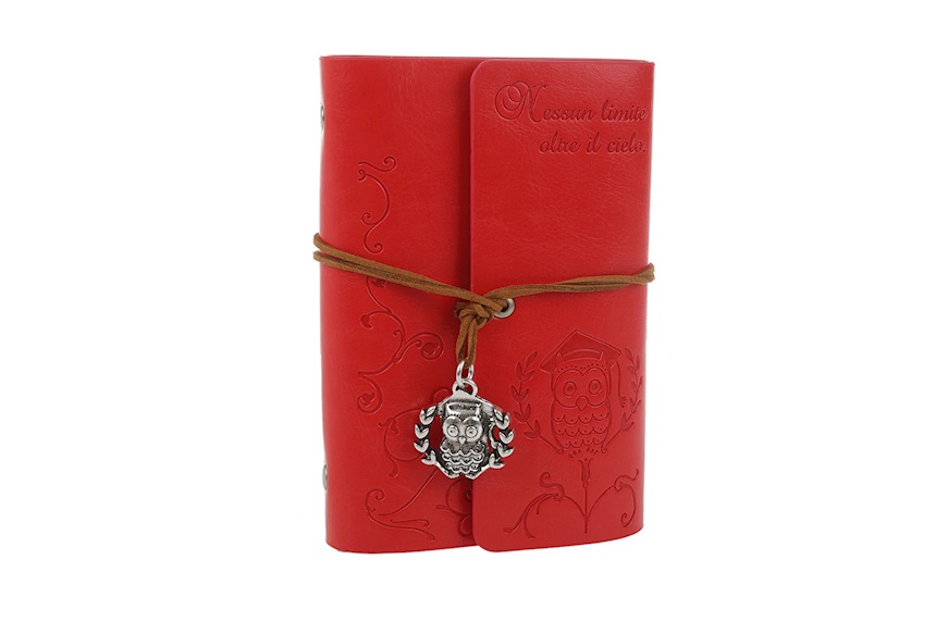 Block Notes with owl pendant, box and sugared almonds Selezione Zanolli