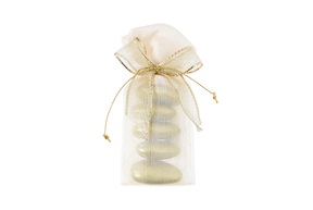 Favor cream and gold with sugared almonds Selezione Zanolli