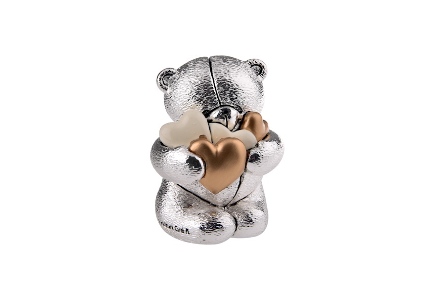 Figurina orsetto Forever Friends con cuoricini Selezione Zanolli