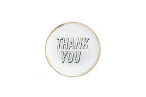 Piattino La Tavola Scomposta porcellana Thank you Bitossi home