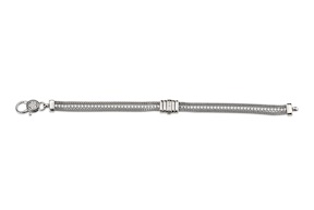 Bracelet Deep silver with white zircons Sovrani