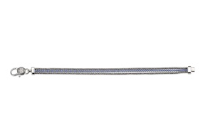 Bracciale uomo Deep argento con zirconi zaffiro Sovrani