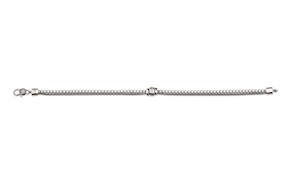 Bracciale uomo Deep argento con zirconi bianchi Sovrani