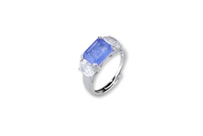 Ring Luce silver with cubic zirconia and sapphire fusion stone Sovrani
