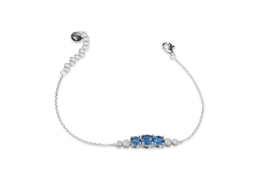 Bracciale Luce argento con cubic zirconia e zirconi topazio london Sovrani