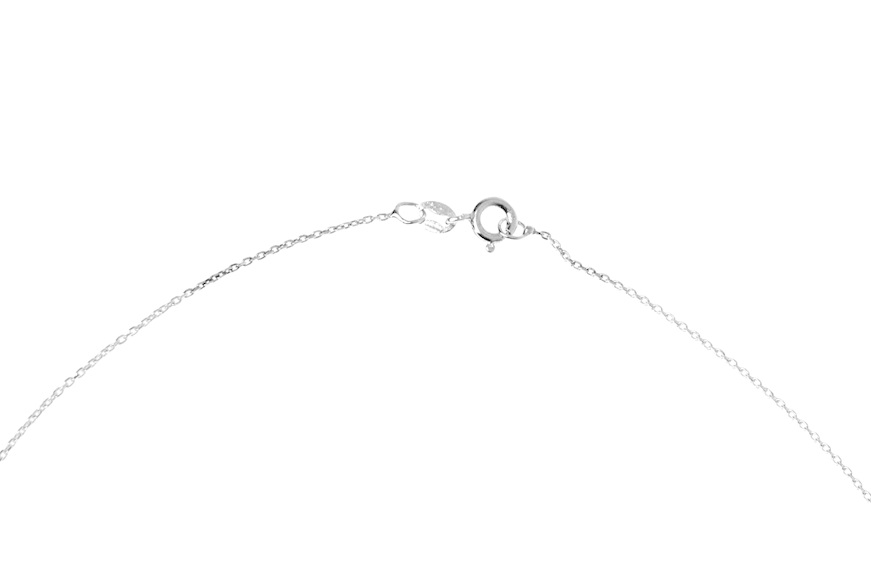 Necklace silver drop shape with white zircons Selezione Zanolli