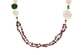 Collana argento con tormaline Luisa della Salda