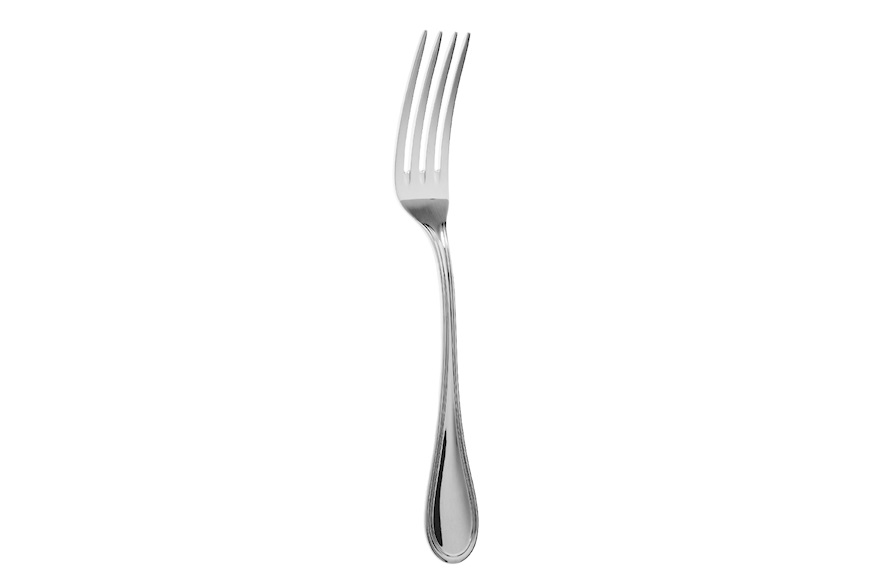 Serving fork silver plated in English style Selezione Zanolli