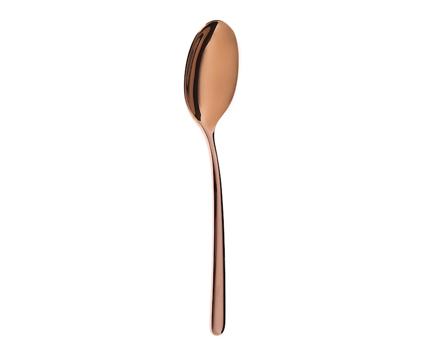 Tea/coffee spoon Linear Copper steel Sambonet