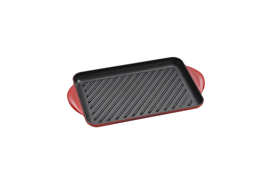 Rectangular grill Tradition cast iron cerise Le Creuset