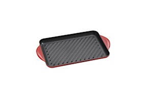 Grill rettangolare Tradition ghisa ciliegia Le Creuset