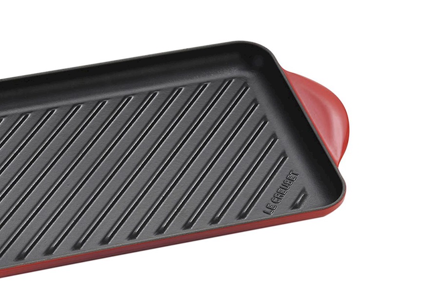 Rectangular grill Tradition cast iron cerise Le Creuset