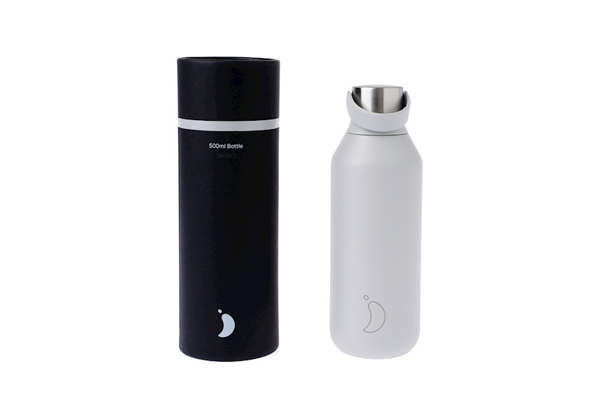 Thermal bottle steel granite gray Chilly's Bottles