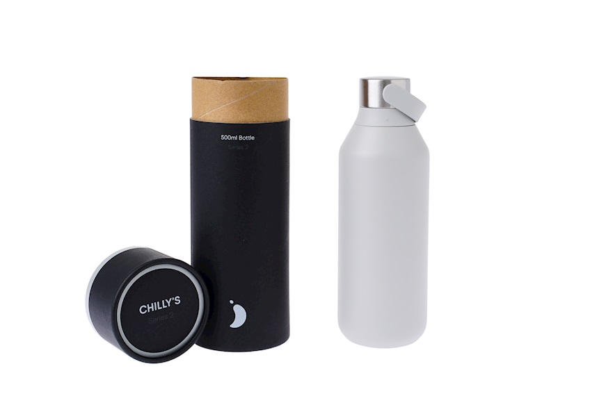 Thermal bottle steel granite gray Chilly's Bottles