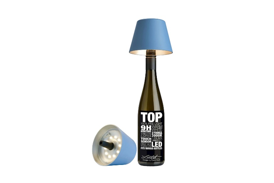 Lampada per bottiglie Top 2.0 blu Sompex