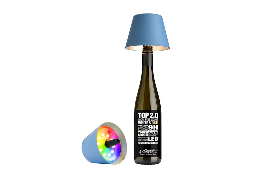 Lampada per bottiglie Top 2.0 blu Sompex