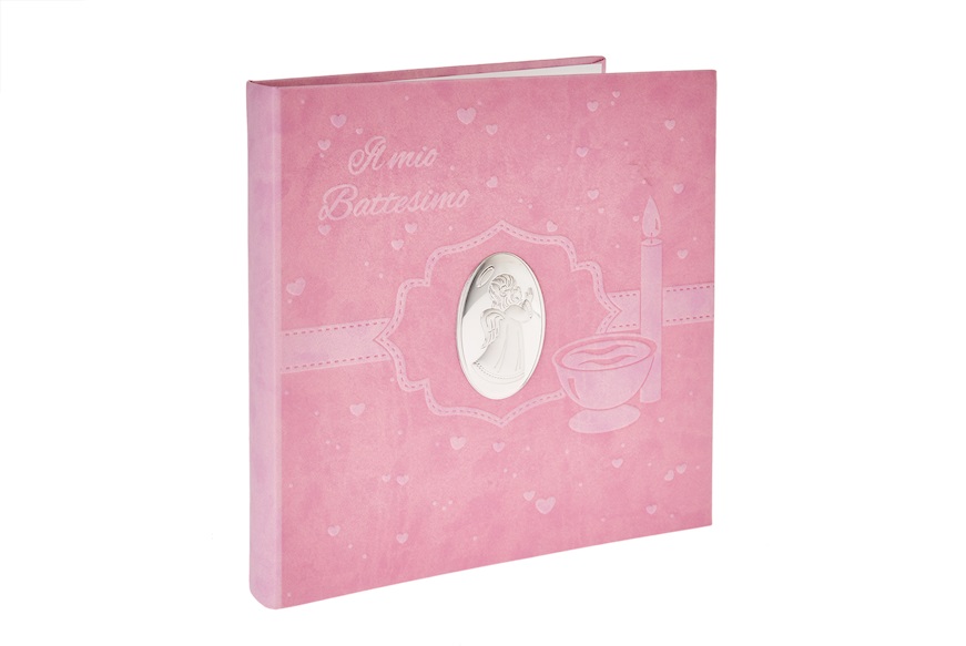 Photo album and diary bilaminated Silver angel pink Selezione Zanolli