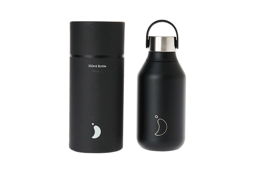 Thermal bottle steel abyss black Chilly's Bottles