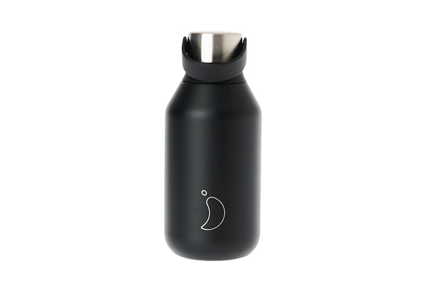 Thermal bottle steel abyss black Chilly's Bottles