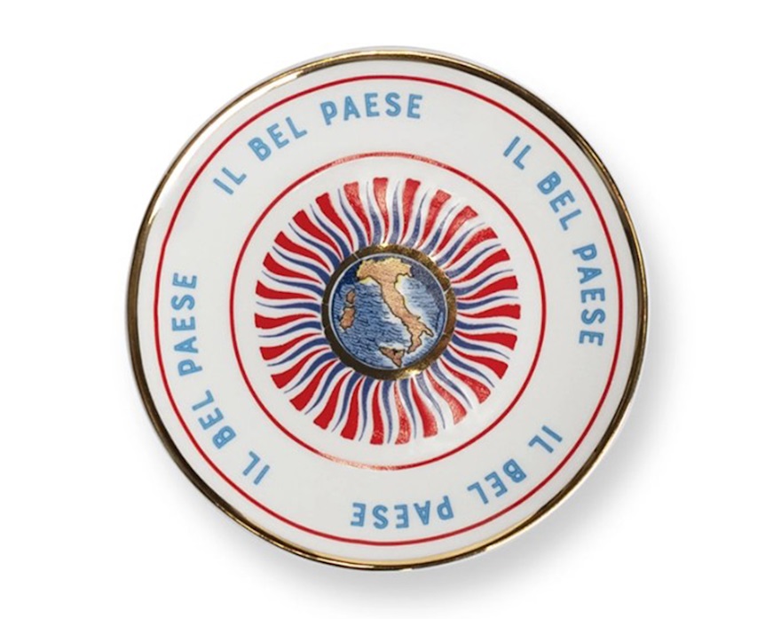 Piattino Un buon ricordo porcellana Italia Bitossi home