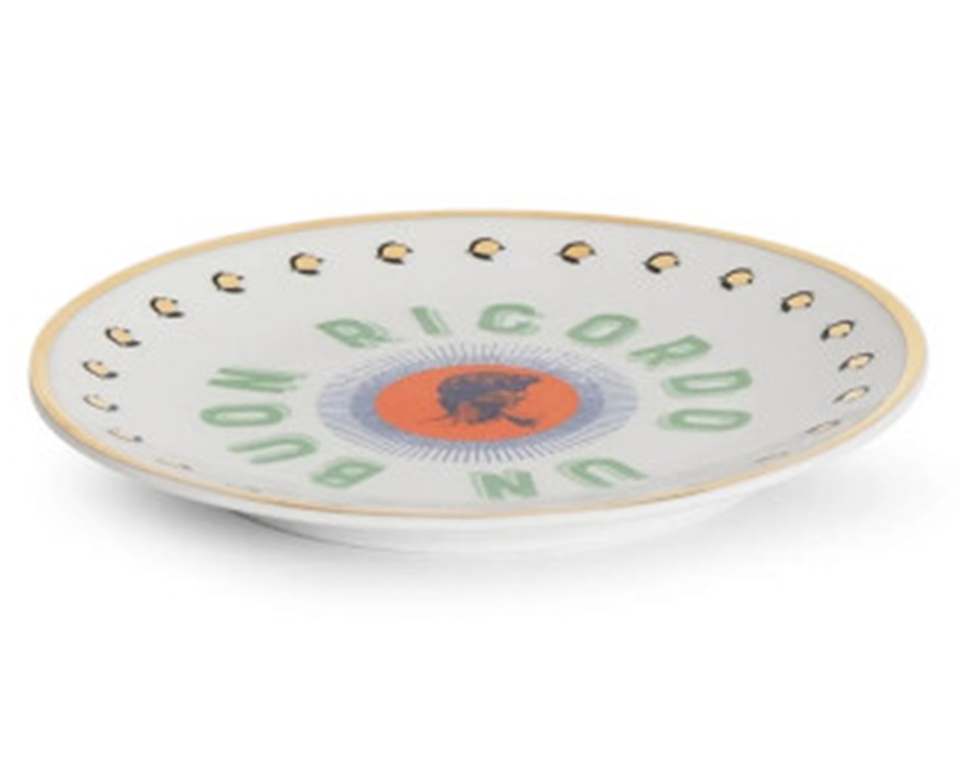 Piattino Un buon ricordo porcellana David Bitossi home